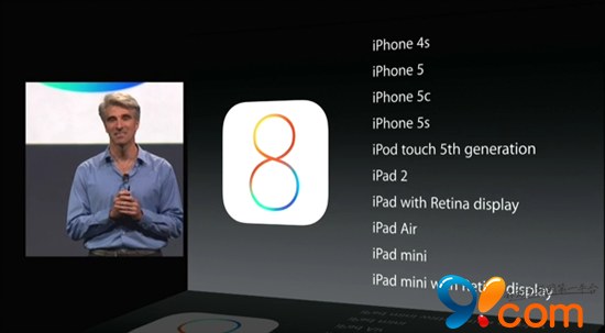 苹果公布iOS 8设备兼容列表 淘汰iPhone 4
