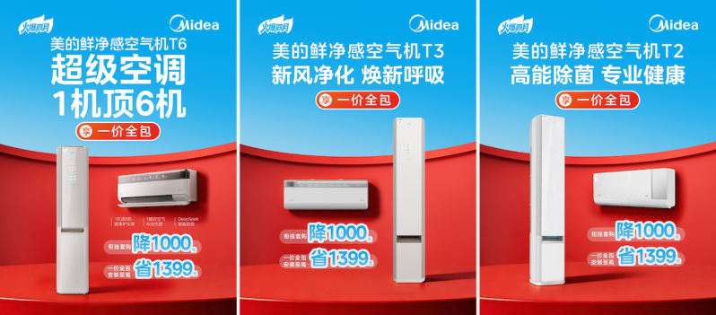 价格抄底+安装不排队！美的空调春装季，这波福利不抢亏炸！ -5