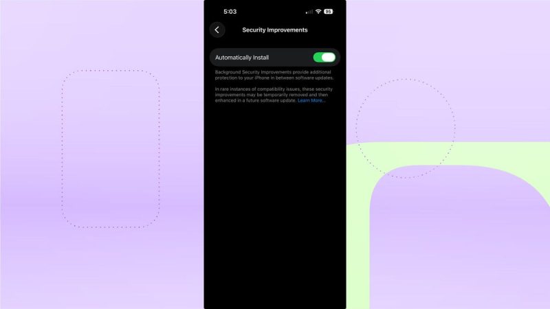iPhone用户必看！快打开这个开关，安全补丁自动下载 -1